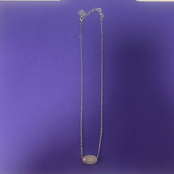 KENDRA SCOTT Collana Con Ciondolo Zucca In Madreperla Arancione E Catena Maglia Argento 829 - Foto 4